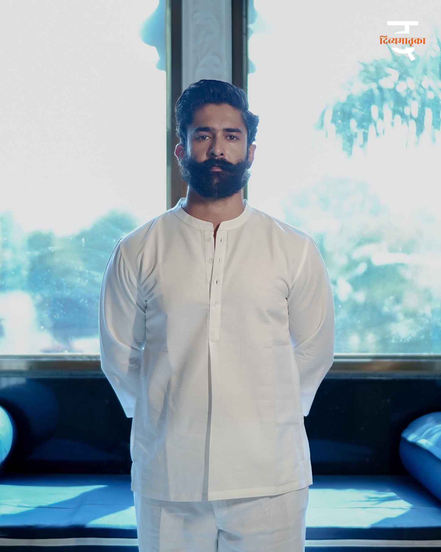 Classic White Linen Kurta
