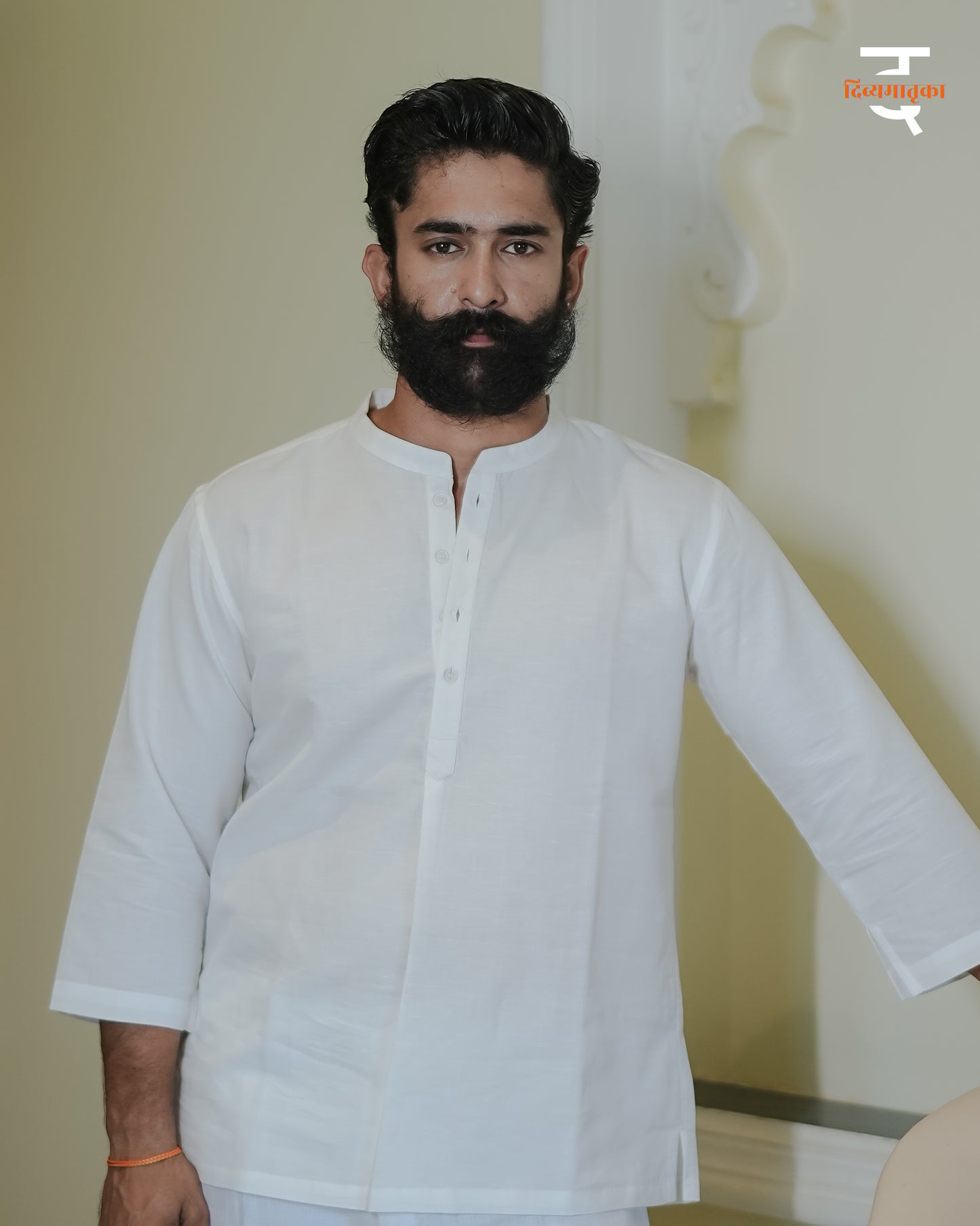 Classic White Linen Kurta