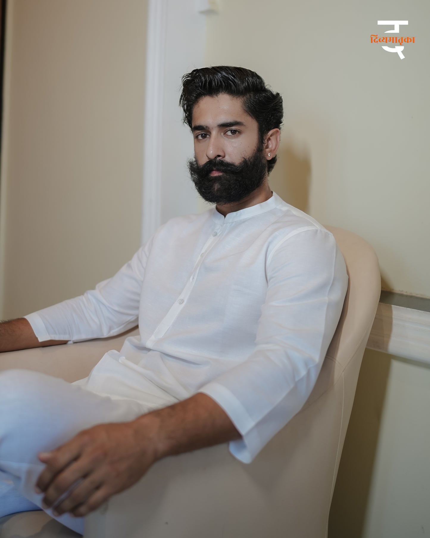 Classic White Linen Kurta